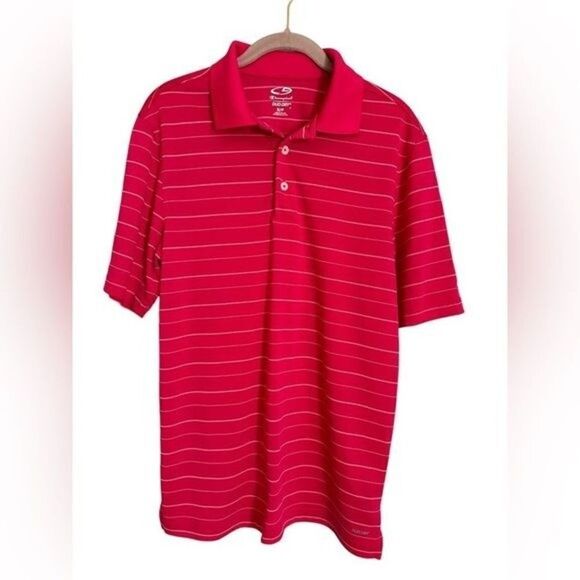Champion Other - CHAMPION Duo Dry Mens Short Sleeve Collar 3
Button Shirt Size S Pink EUC polo